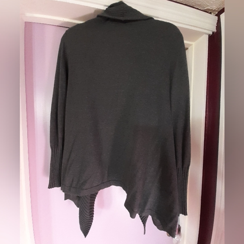 Womens large waterfall cardigan sweater